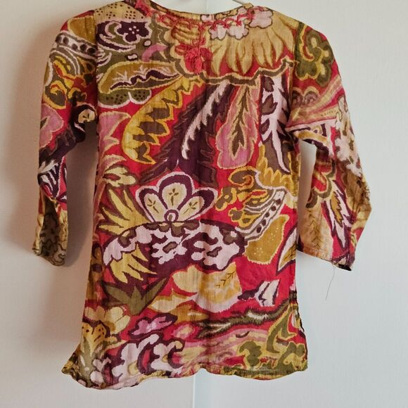 Raj Kids Adorable Bohemian Ethnic Inspired Colorful Tunic - Size 1-2 Years - Picture 3 of 13